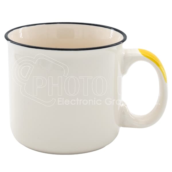 Sublimation New Bone China Mug with Colored Rim
