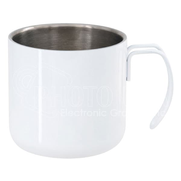 10 oz. Sublimation Stainless Steel Coffee Mug with Wire Handle