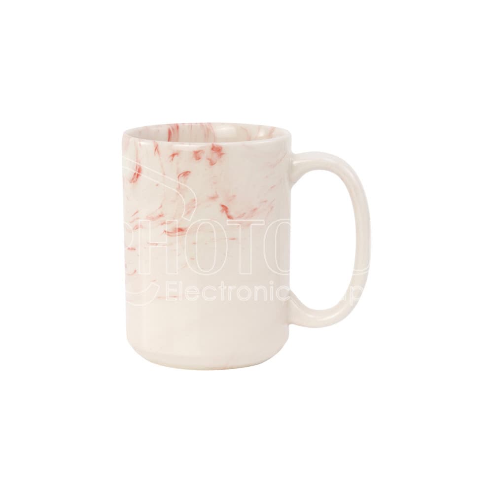 15 oz. Sublimation Marble Texture Ceramic Mug
