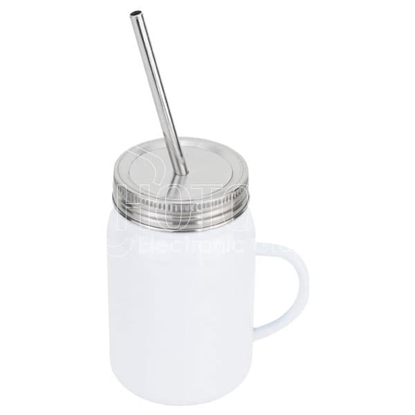 500 ml Stainless Steel Mason Jar with Straw