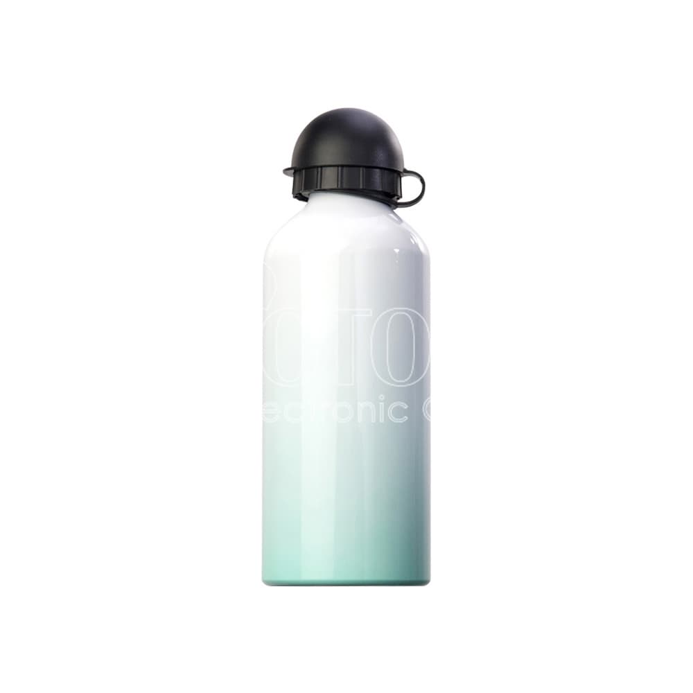 600 ml Sublimation Colored Aluminum Sports Water Bottle with Helmet-Shaped Lid (in Bottom Gradient Color)
