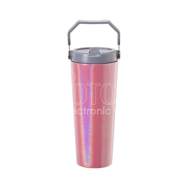 24 oz. Sublimation Neon Color Stainless Steel Coffee Cup with Handle