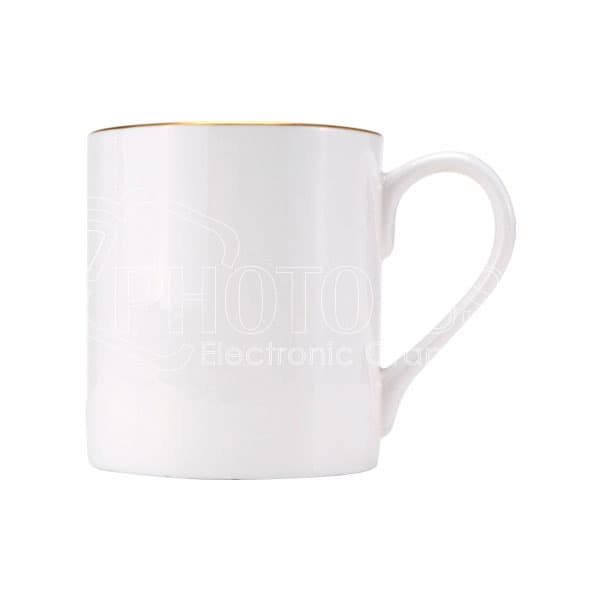 8 oz. Sublimation Balmoral Bone China Mug with Gold/Silver Trims