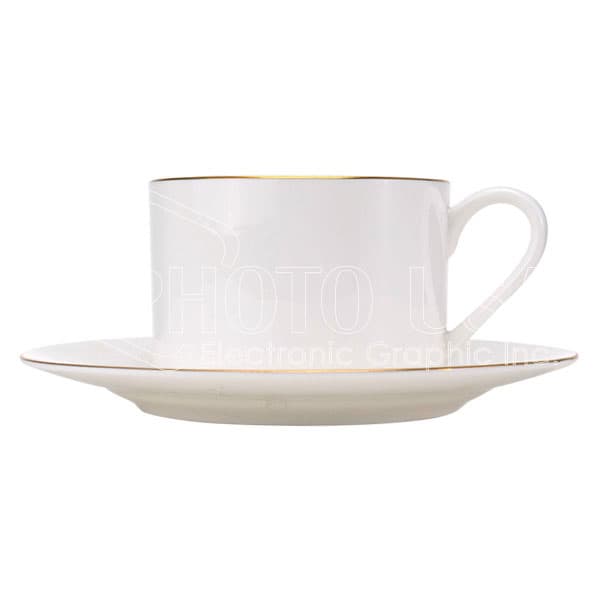 9 oz. Sublimation Bone China Mug Set with Gold/Silver Trims