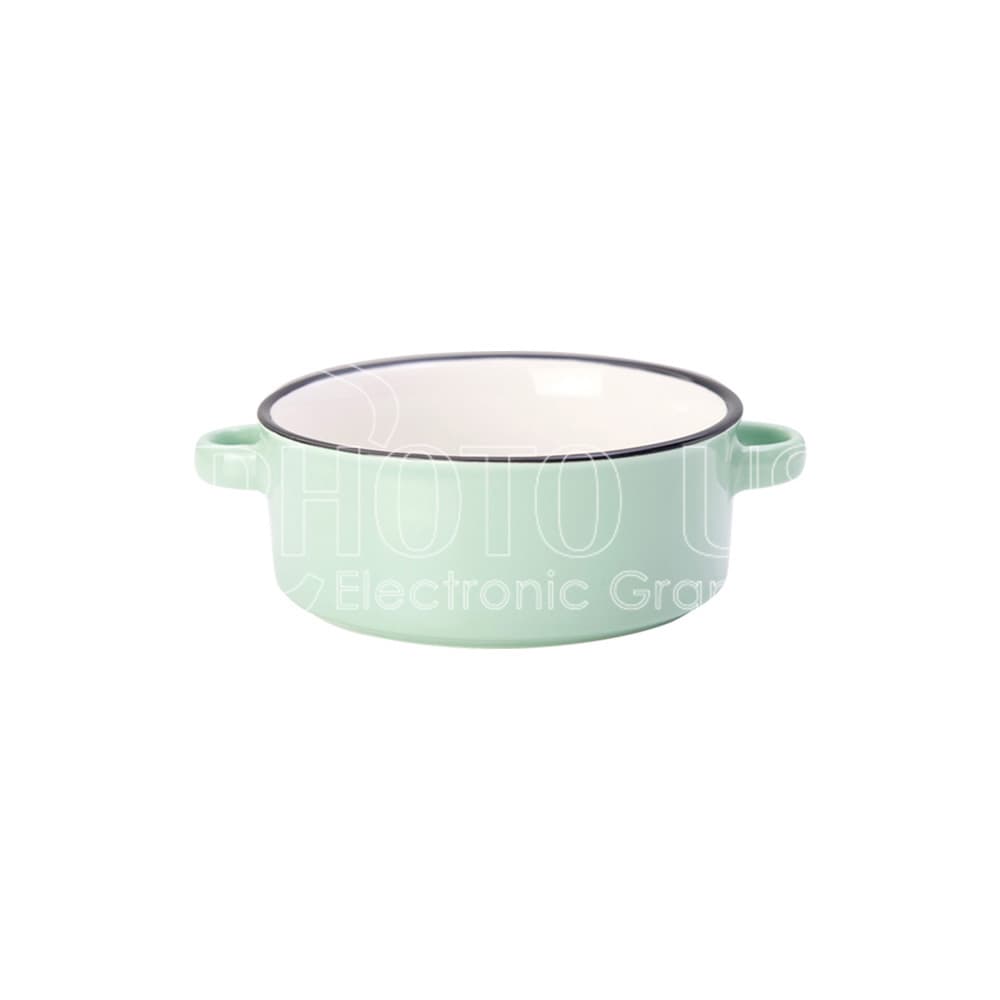 10 oz. Sublimation Colored New Bone China Bowl with Two Handles