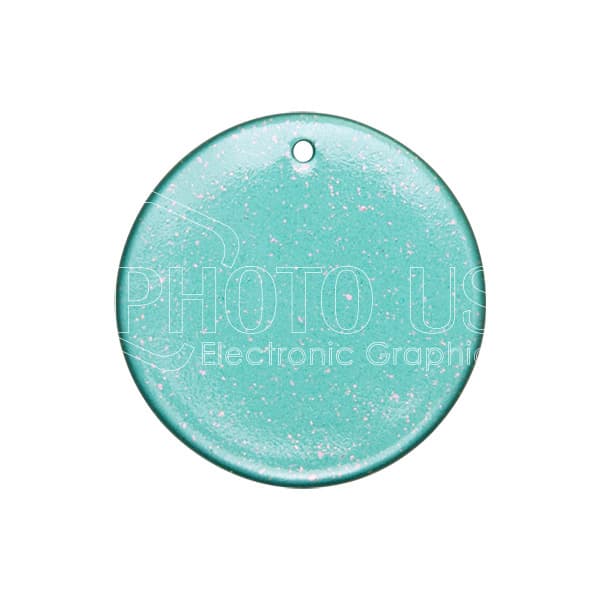 3" Sublimation Ceramic Colored Glitter Ornament