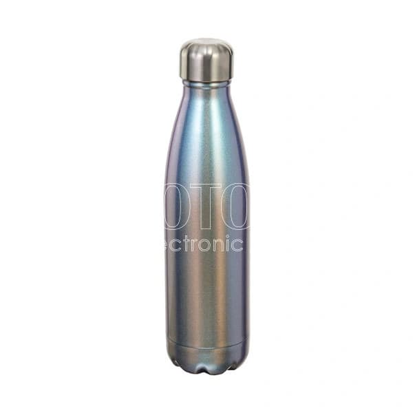 500 ml Sublimation Neon Glow Paint Glitter Stainless Steel Cola-Shaped Water Bottle