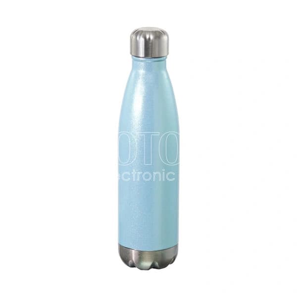 500 ml Sublimation Neon Glow Paint Colored Glitter Stainless Steel Cola-Shaped Water Bottle