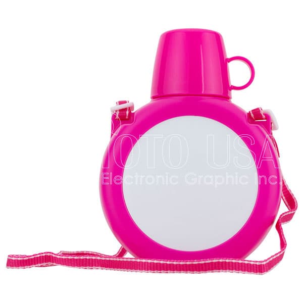 730 ml Portable Plastic Kids Water Bottle with Shoulder Strap