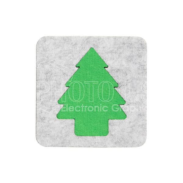 Sublimation Felt Christmas Coaster with Insert