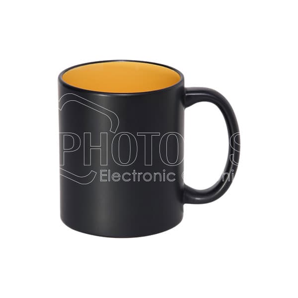 11 oz. Matte Black Two-Tone Mug without Coating