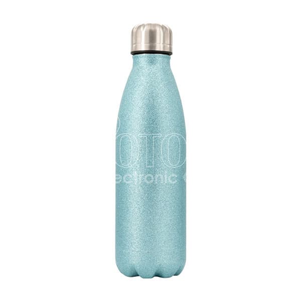 500 ml Personalized Glitter Stainless Steel Cola-Shaped Water Bottle