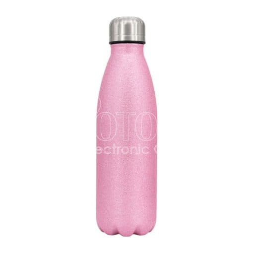 500 ml Personalized Glitter Stainless Steel Cola-Shaped Water Bottle