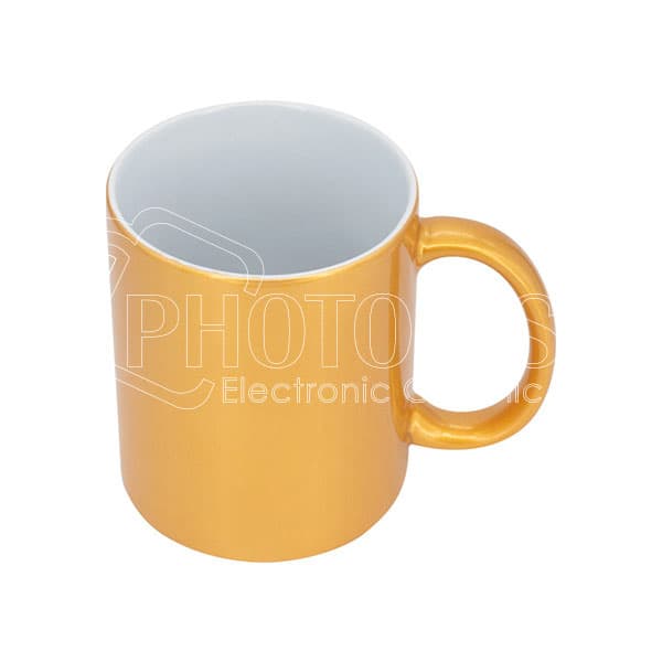 11 oz. Personalized Gold/Silver Ceramic Coffee Mug