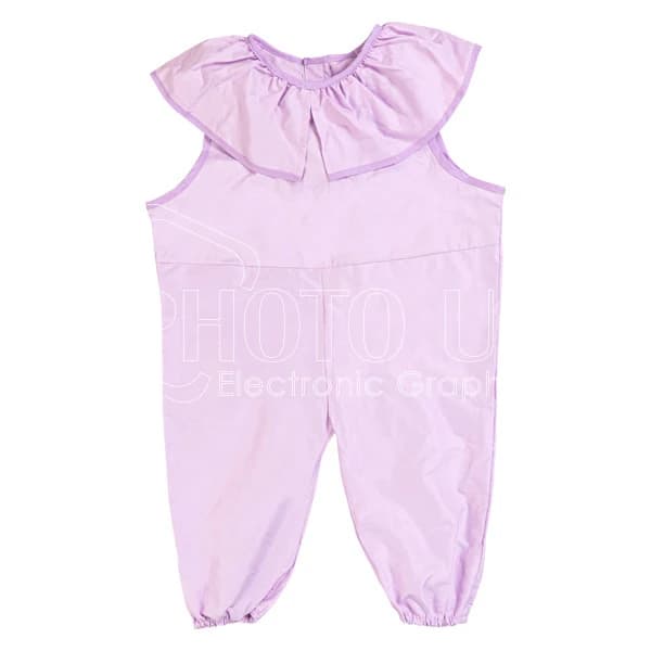 Sublimation Baby Girls Ruffles Neck Romper