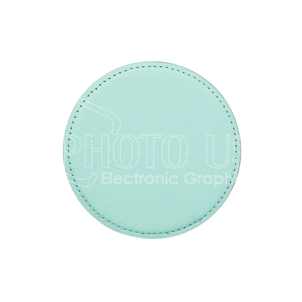 Engraving Blank PU Leather Coaster