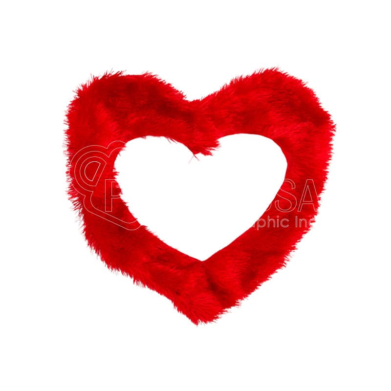 Sublimation Heart-Shaped Plush Pillow Cover