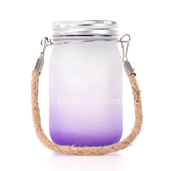 Sublimation Solar-Powered LED Colored Mason Jar Lights