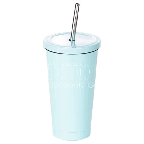 15 oz./450 ml Sublimation Macaron Colors Stainless Steel Straw Cup