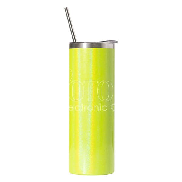 20 oz. Sublimation Pearl Paint Stainless Steel Skinny Tumbler with Lid and Straw