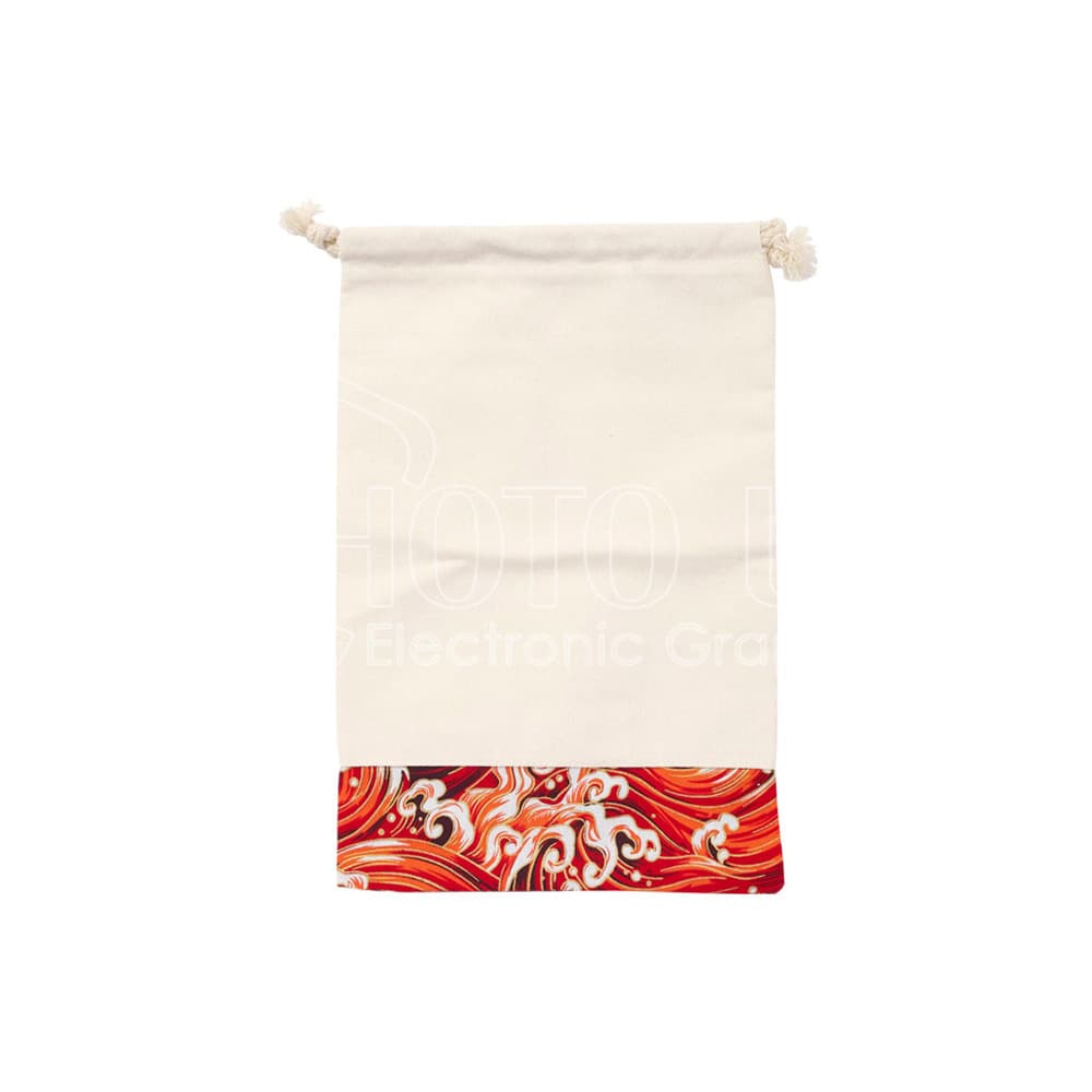 Sublimation Cotton/Linen Patchwork Chinese Style Drawstring Gift Bag