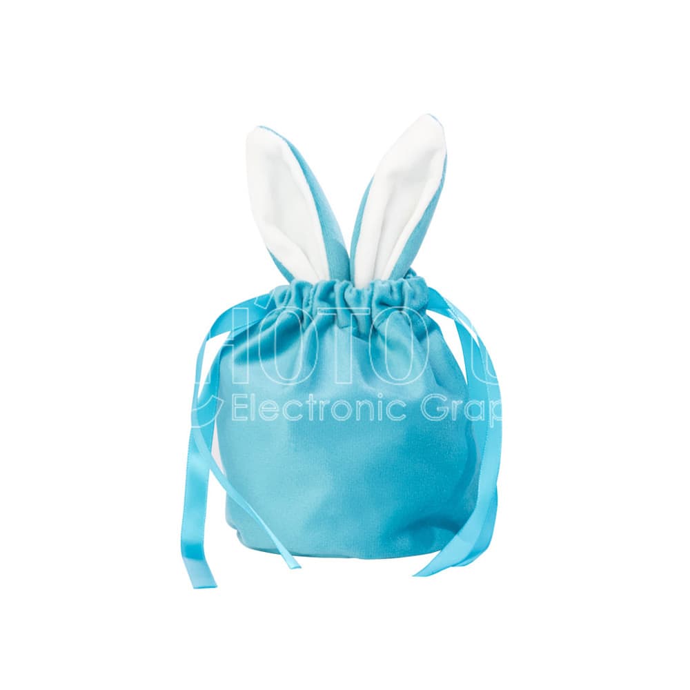 Sublimation Velvet Easter Bunny Gift Bag with Bunny Ears
