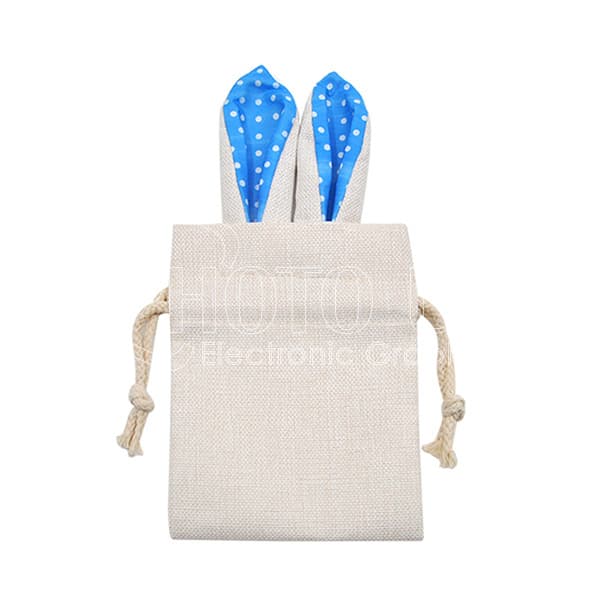 Sublimation Easter Bunny Treat Bag with Colored Bunny Ears