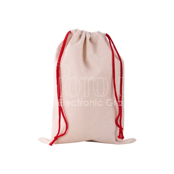 Sublimation Linen Christmas Drawstring Gift Bags