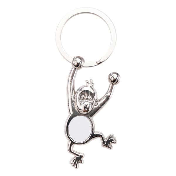Sublimation Metal Key Chain with Animal Pendant