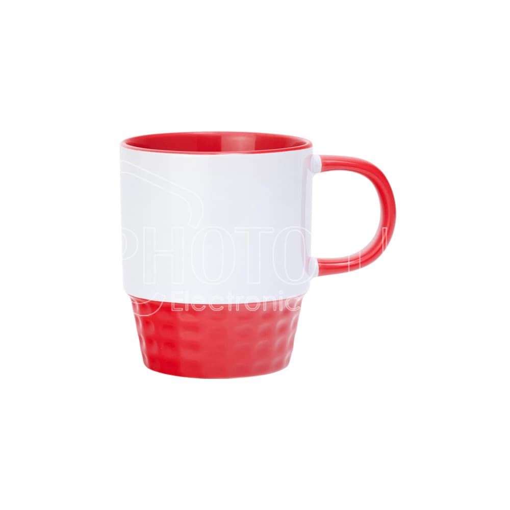 10 oz. Sublimation Stackable Two-Tone Waffle Coffee Mug