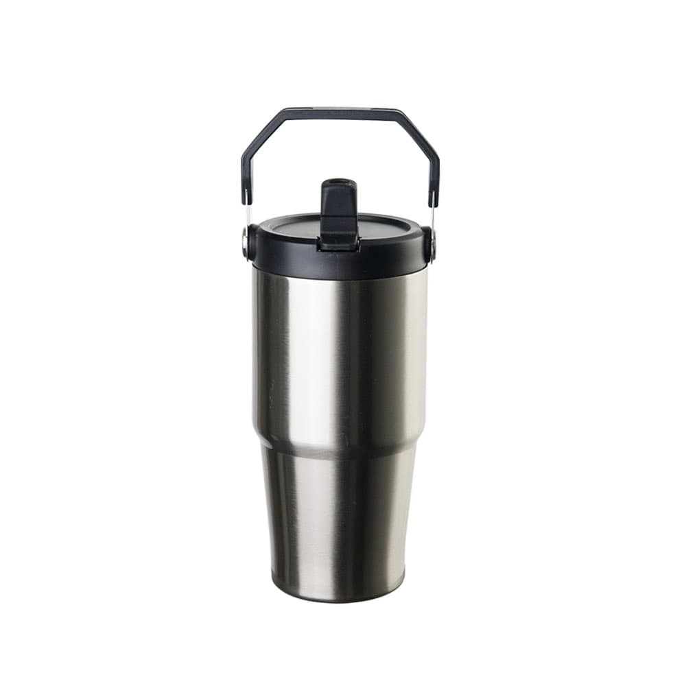 20 oz. Sublimation Stainless Steel Tumbler with Handle and Flip Straw