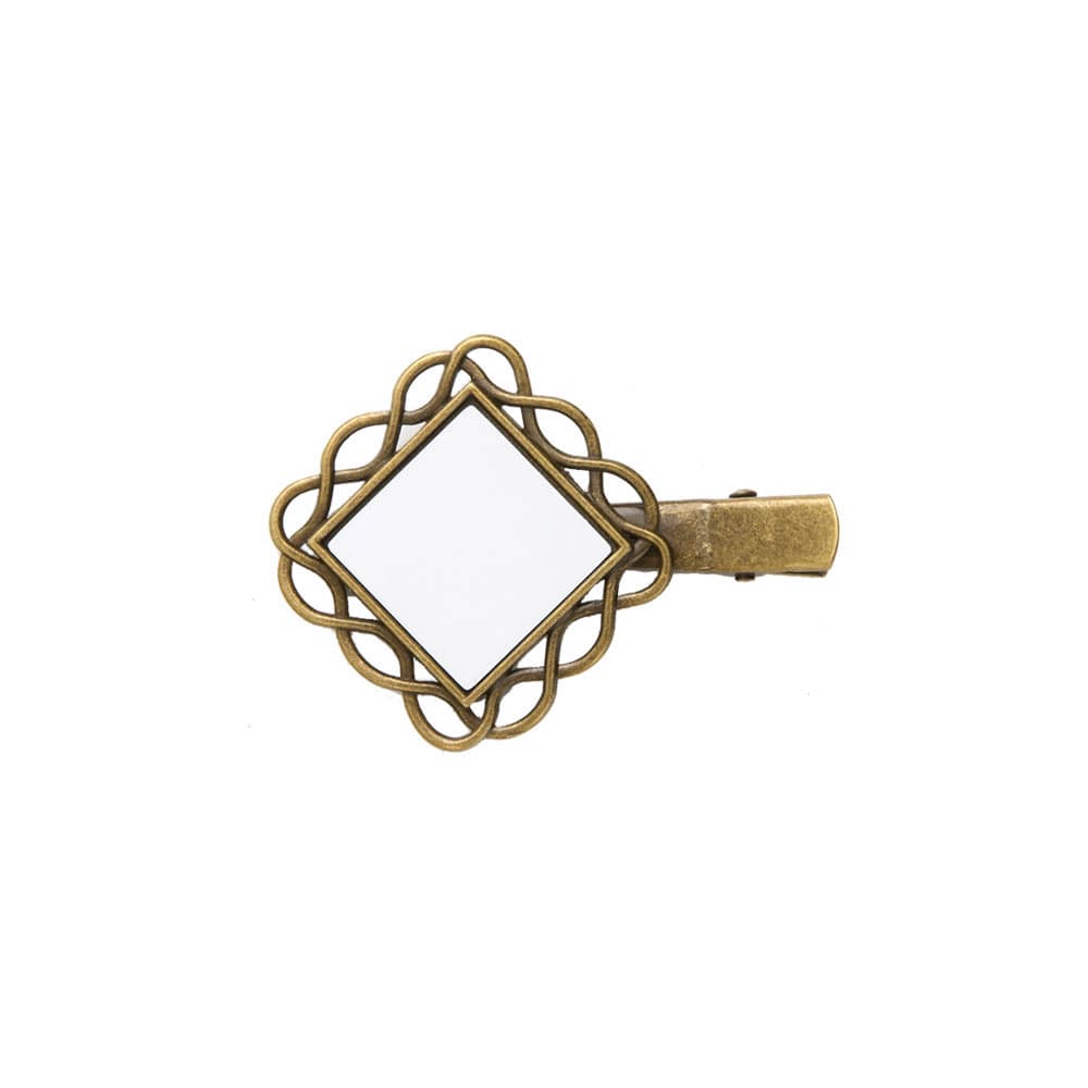 Sublimation Metal Bronze Retro Hair Clips