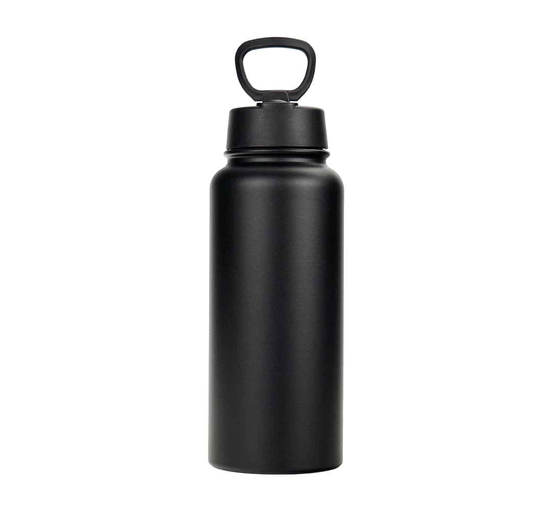 950ml Powder Coated Stainless Steel Sports Bottle with Straw Lid for UV Printing