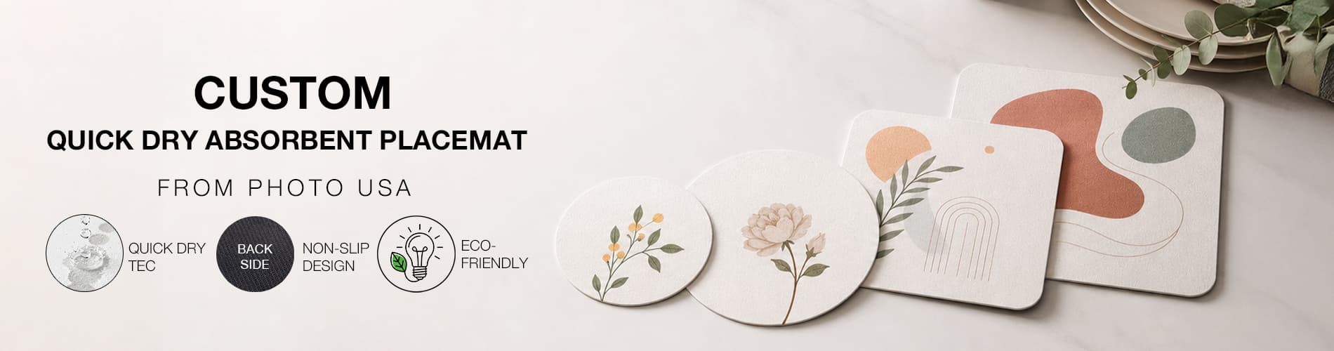 Quick Dry Absorbent Placemat