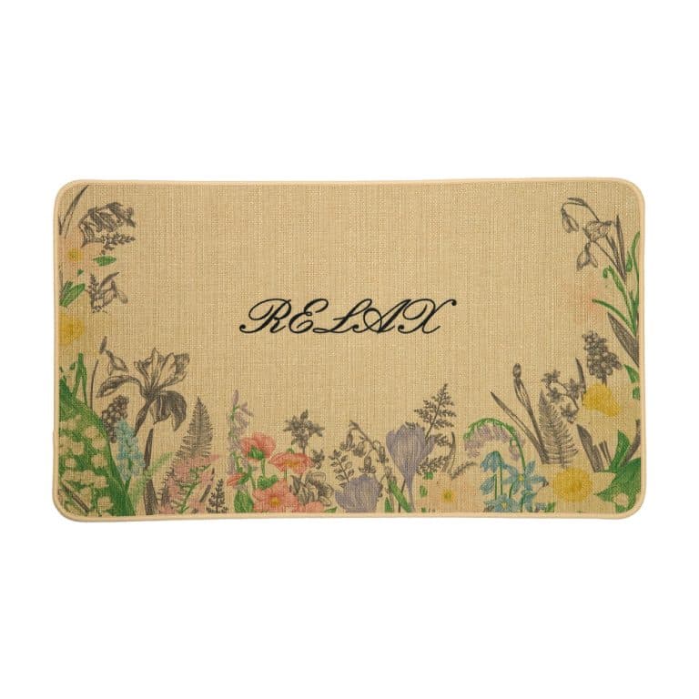 Diatom-Tech Fabric Floor Mat with Rubber-Backed Non-Slip Substrate