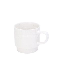 sublimation stackable black and white coffee mugs