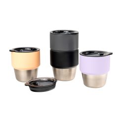 Custom 6 oz. Powder Coated Stackable Cup Set for Laser Engraving & UV