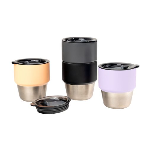 Custom 6 oz. Powder Coated Stackable Cup Set for Laser Engraving & UV