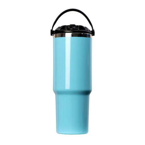 This custom tumbler is crafted from high-quality, food-grade stainless steel.