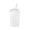 450ml Sublimation Frosted Borosilicate Glass Tumbler with Lid