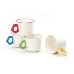 Instagram-Worthy! Floral handle mug in fresh colors.