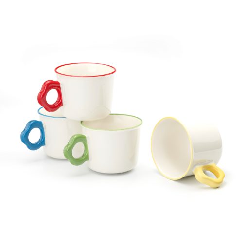 Instagram-Worthy! Floral handle mug in fresh colors.