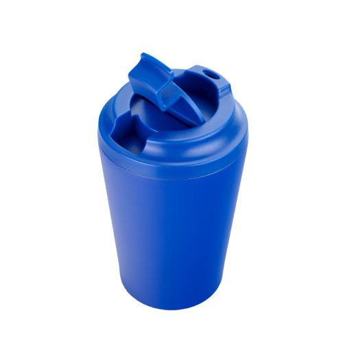 It has double-wall vacuum construction to retain the temperature of the drinks for hours.