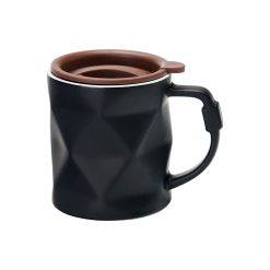 13oz Faceted Diamond-Cut Bone China Mug with UV/DTF Customization