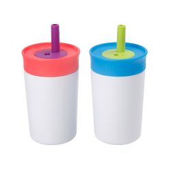 Available in two color options: red-purple and blue-green.