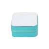 Jewelry Organizer Box Square - PU Leather Storage Case with Multiple Compartments