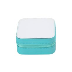 Jewelry Organizer Box Square - PU Leather Storage Case with Multiple Compartments