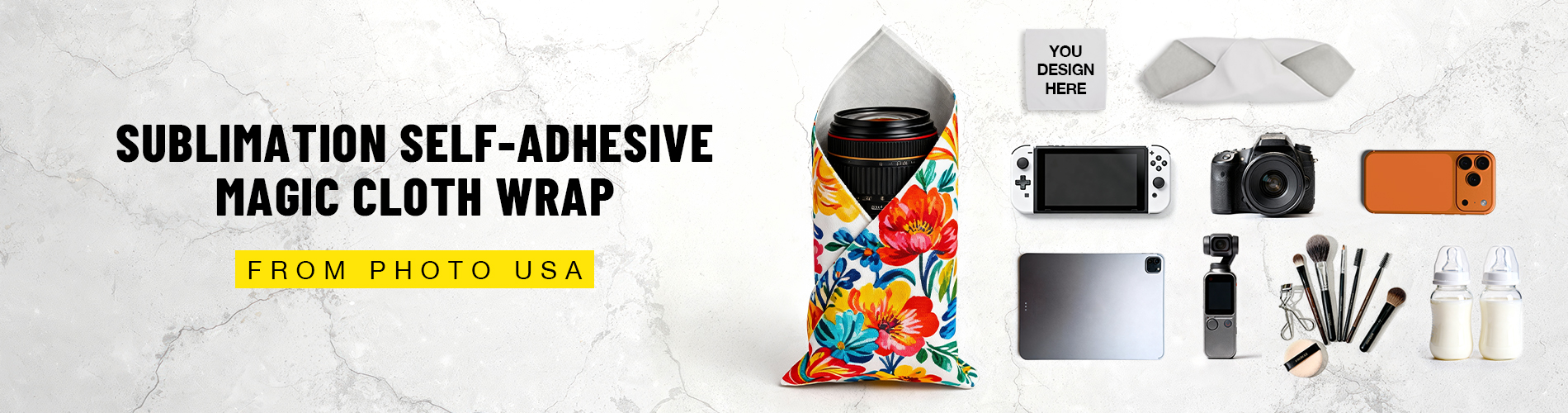 Sublimation Self Adhesive Magic Cloth Wrap