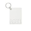 Sublimation Keychain Blanks - Double Sided MDF with Letter Design