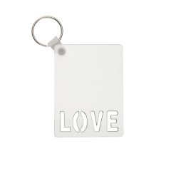 Sublimation Keychain Blanks - Double Sided MDF with Letter Design